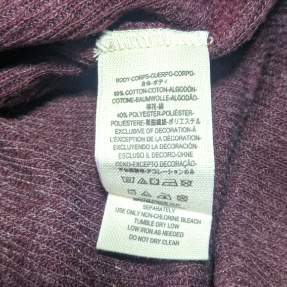 Free People We The Free Rainbow Thermal Wine XS - Picture 6 of 7
